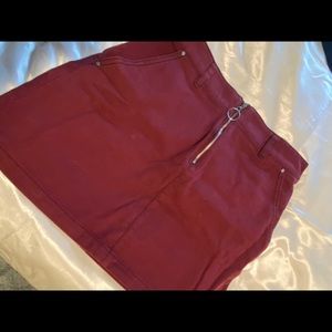 Maroon skirt